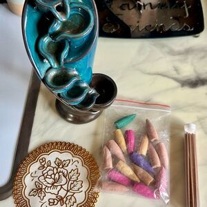 Ceramic Incense Holder with Cones